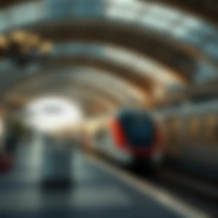 A visual representation of the impact of train services on real estate market trends