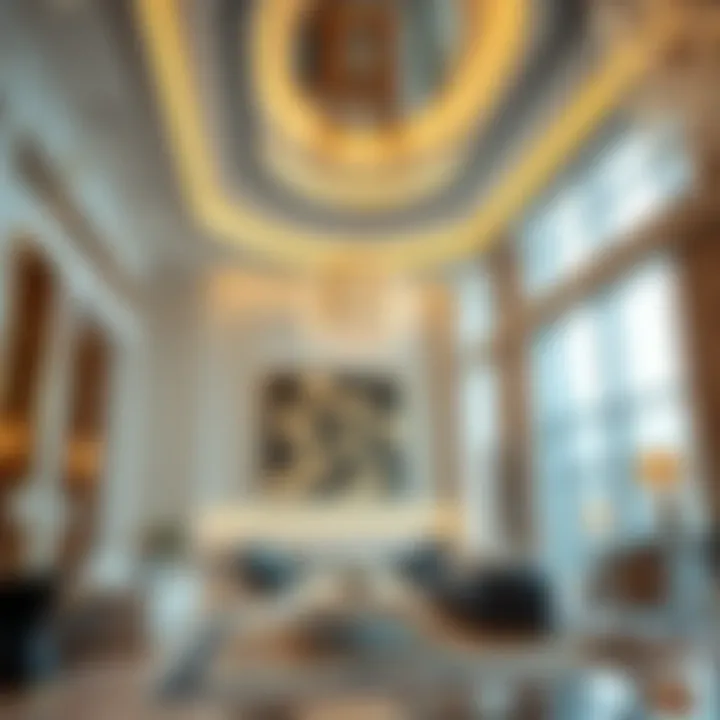 Interior Design of Al Mansour Tower An interior glimpse of Al Mansour Tower highlighting its luxurious design elements