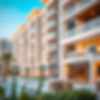 A modern apartment complex in Al Rigga highlighting real estate opportunities