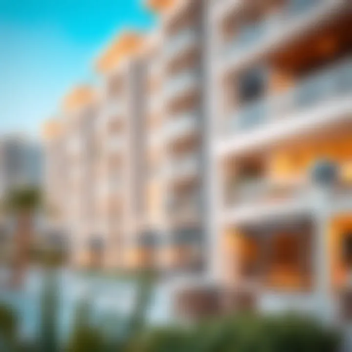 A modern apartment complex in Al Rigga highlighting real estate opportunities