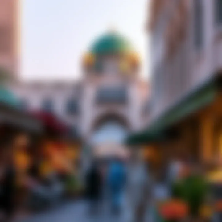 A bustling market scene in Al Rigga displaying local culture and amenities