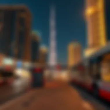 Transport links in Al Rigga including metro stations and bus routes