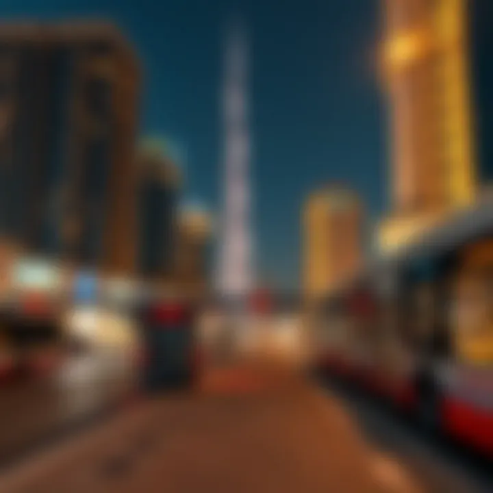 Transport links in Al Rigga including metro stations and bus routes