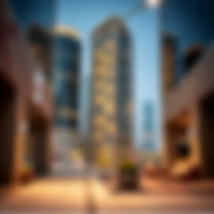 Commercial spaces within Al Roda Tower 2 offering diverse business opportunities