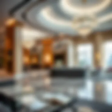 Interior amenities of Al Waleed Building highlighting luxurious facilities