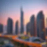 Stunning skyline of Dubai showcasing major residential towers