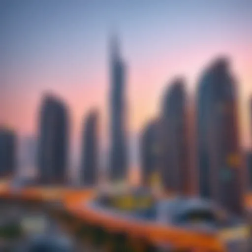 Stunning skyline of Dubai showcasing major residential towers