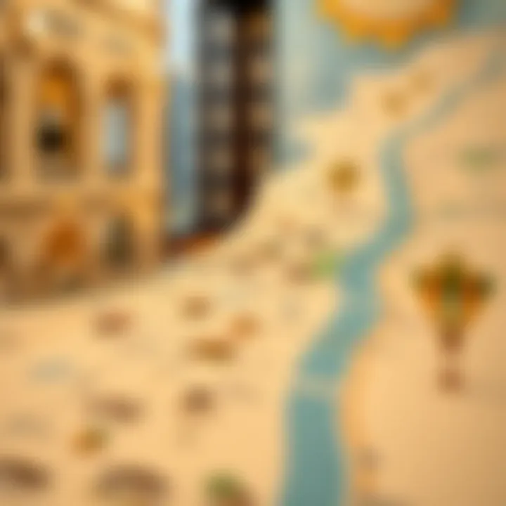 Exploring Neighborhoods: A Map of Dubai's Property Values Map highlighting various neighborhoods in Dubai with property values