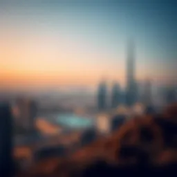 A panoramic view of Dubai's skyline showcasing luxury properties