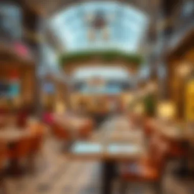 Culinary Delights at Bay Avenue Mall Charming dining area with various culinary choices and ambience