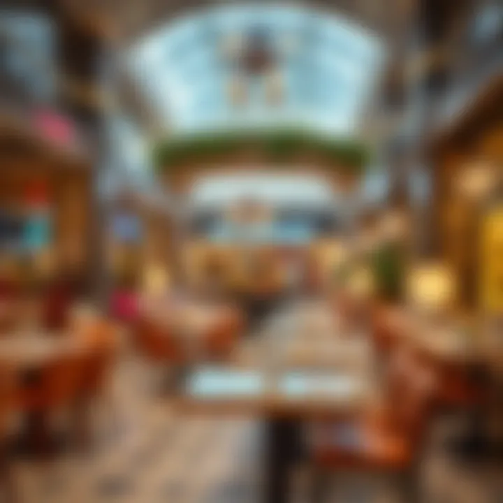 Culinary Delights at Bay Avenue Mall Charming dining area with various culinary choices and ambience