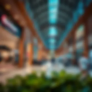 Diverse Retail Offerings at Bay Avenue Mall Vibrant retail section filled with diverse shops and boutiques