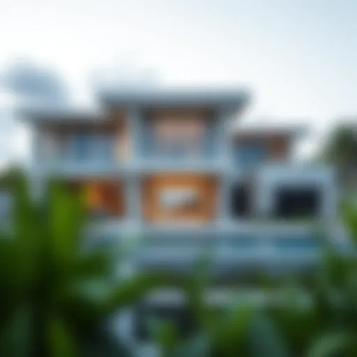 Stunning facade of Beach House Ellington showcasing modern architecture