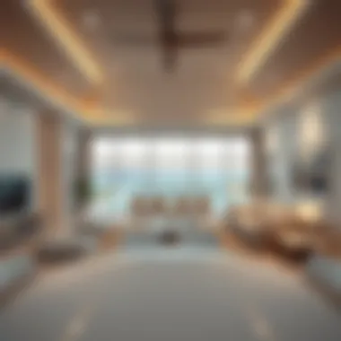 Luxurious Interiors of Beach House Ellington Spacious living area within Beach House Ellington featuring luxurious interiors
