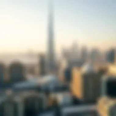 Overview of Dubai's Commercial Real Estate Landscape A skyline view of Dubai showcasing iconic buildings and commercial properties, highlighting the real estate market.