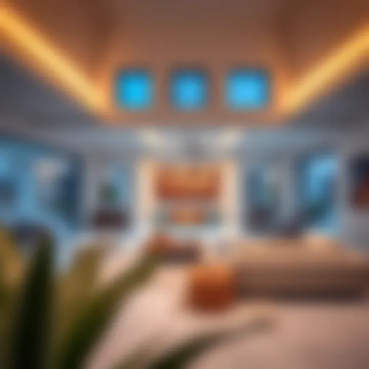 Contemporary Villa Interior Design Modern villa interior showcasing spacious living area