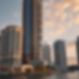 Stunning architectural view of Dubai Wharf Tower Four