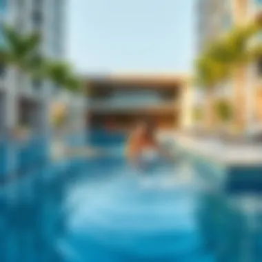 Elysium 1 Residence Pool and Amenities Amenities of Elysium 1 Residence, featuring a stunning pool and relaxation area