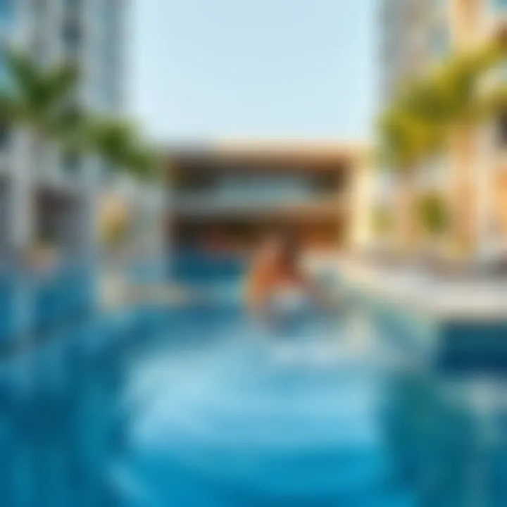 Elysium 1 Residence Pool and Amenities Amenities of Elysium 1 Residence, featuring a stunning pool and relaxation area