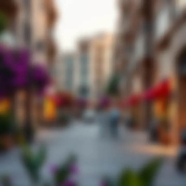 Vibrant community life surrounding Al Badaa Residences