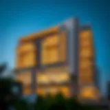 Stunning exterior view of Al Batha Tower showcasing its modern architectural design