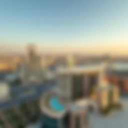 Panoramic view of Al Hamd Building showcasing its architectural elegance