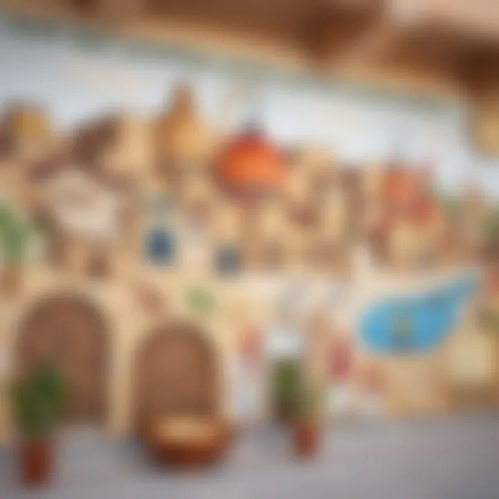 Cultural mural depicting the history of Al Ras