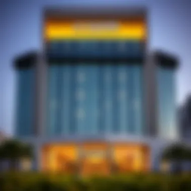 Modern Architectural Elegance of Al Yasmeen Building Exterior view of Al Yasmeen Building showcasing its modern architecture