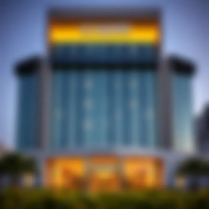 Modern Architectural Elegance of Al Yasmeen Building Exterior view of Al Yasmeen Building showcasing its modern architecture