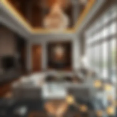 Interior Elegance at Amalfi Luxurious interior of a residence in the Amalfi project highlighting opulent living spaces