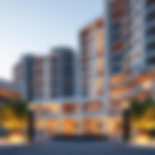Exterior view of Bluewaters Residences Building 2 highlighting architectural design
