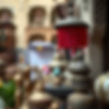 Cultural Artifacts in Meena Bazar Cultural artifacts showcasing the heritage of Bur Dubai