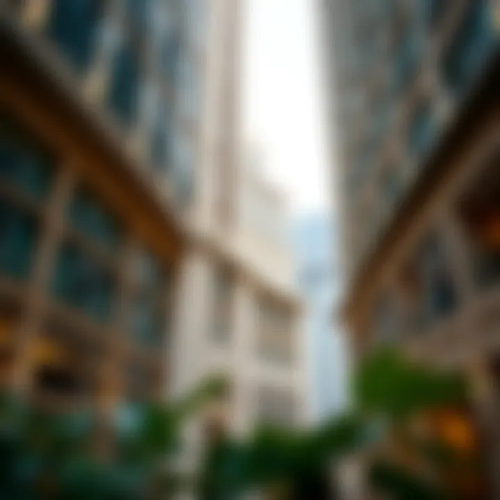 Architectural Marvels of Capital Plaza Architectural details of a prominent building within Capital Plaza