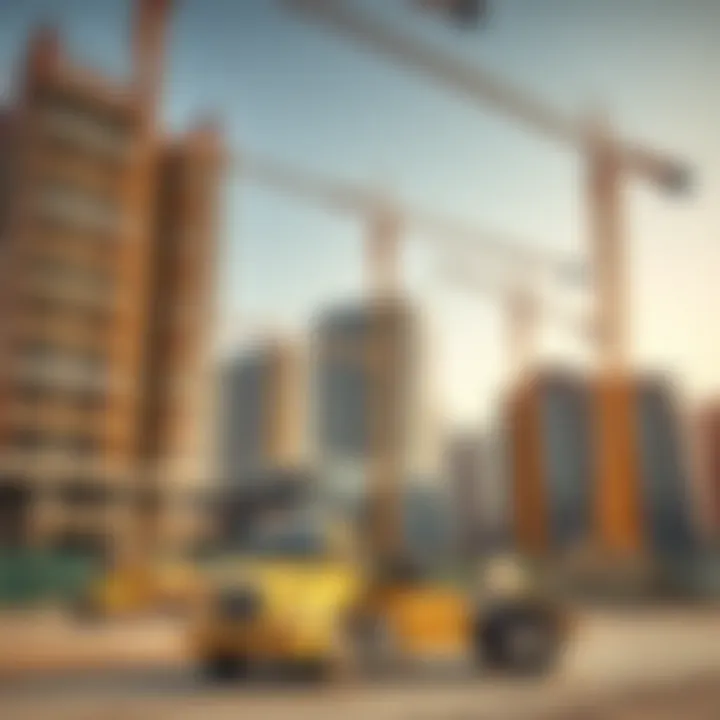 Construction site showcasing commercial real estate development