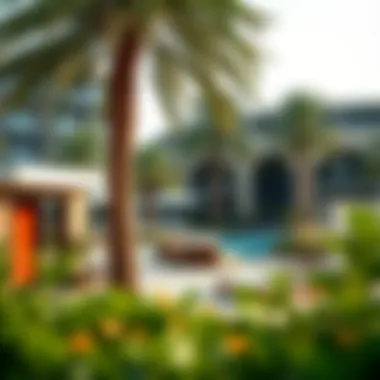 Amenities of Creek Beach The luxurious amenities available at Creek Beach, featuring lounging areas and recreational facilities.