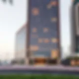 Damac Business Tower exterior view showcasing modern architecture