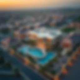 Aerial view of Damac Hills 2 showcasing luxury villas