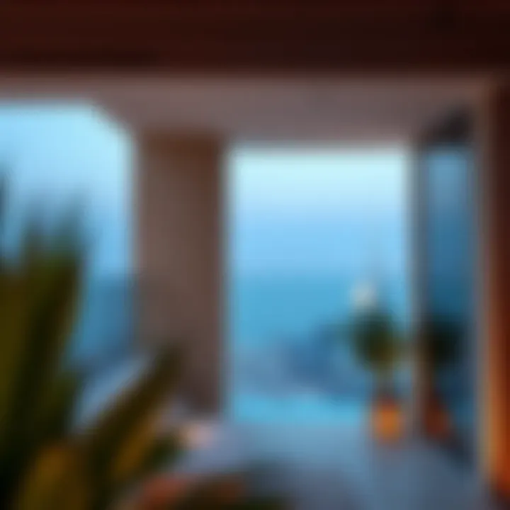 Damac Santorini Architectural Mastery Breathtaking view of Damac Santorini's architecture against the Dubai skyline