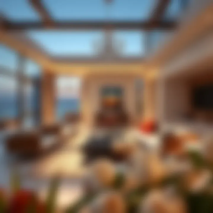 Elegance in Living Spaces Luxurious living spaces showcasing the elegance of Santorini