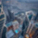 Dubai Internet City's Architectural Marvel Aerial view of Dubai Internet City showcasing modern architecture
