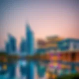 Luxury resort skyline in Dubai