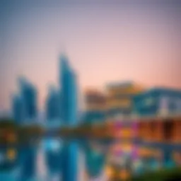 Luxury resort skyline in Dubai