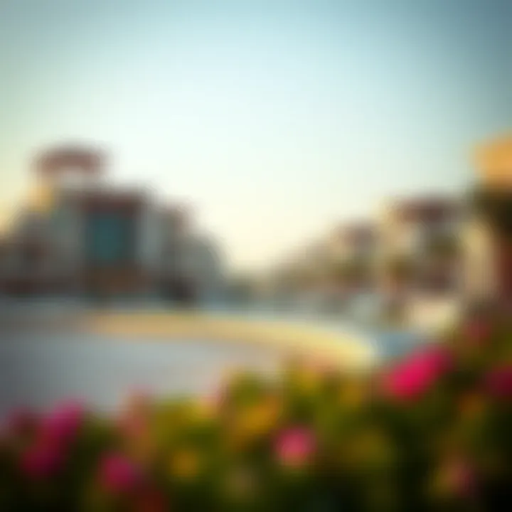 Luxury Properties at شاطئ جي بي ار Luxurious properties lining the beachfront of شاطئ جي بي ار, illustrating the real estate potential