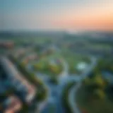 Aerial view of Jumeirah Park showcasing its lush greenery and residential layout