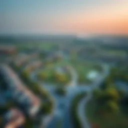 Aerial view of Jumeirah Park showcasing its lush greenery and residential layout