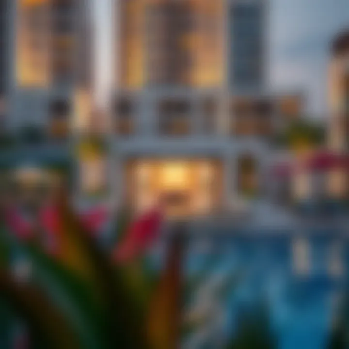 Vibrant lifestyle amenities in Jumeirah Park including pools and family areas