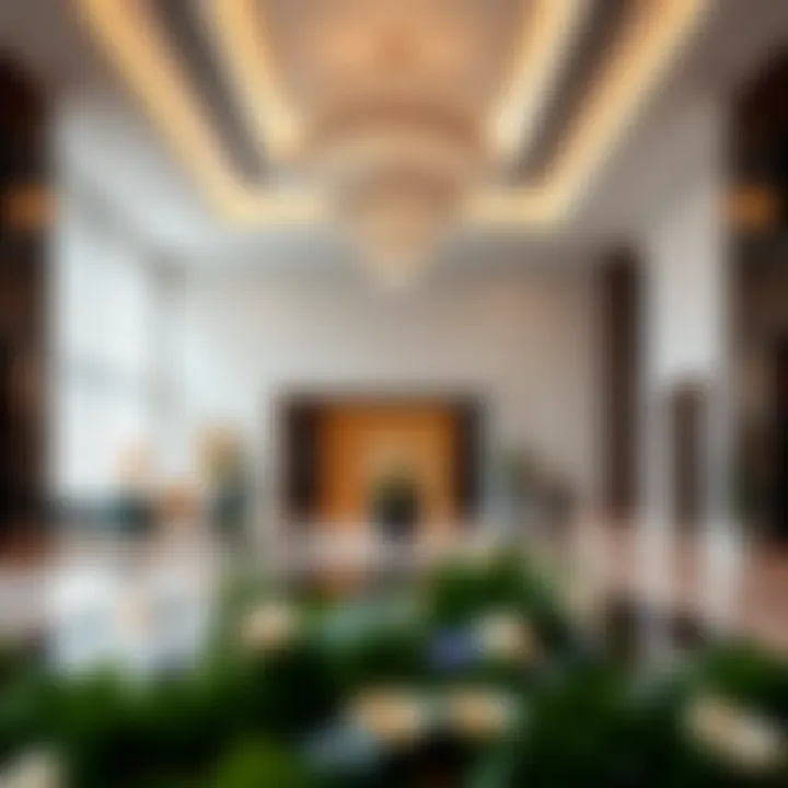 Luxurious Lobby Interiors of Merano Tower Luxurious interior lobby of Merano Tower highlighting exquisite finishes and design
