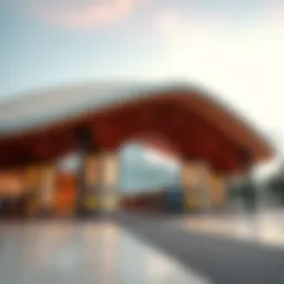 Architectural design of Nakheel Mall Metro Station