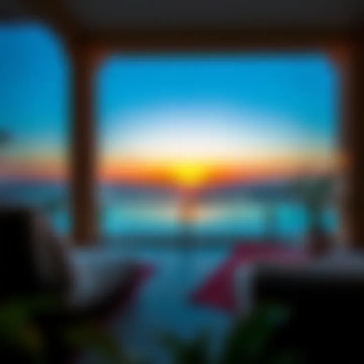 Breathtaking Sunsets from Your Private Terrace Vibrant sunset view from a villa terrace
