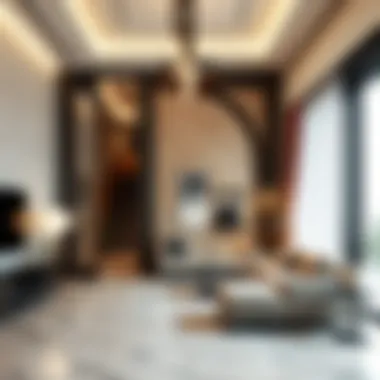 Elegant Interior of a Partition Property Interior of a modern partition property showcasing design and space utilization